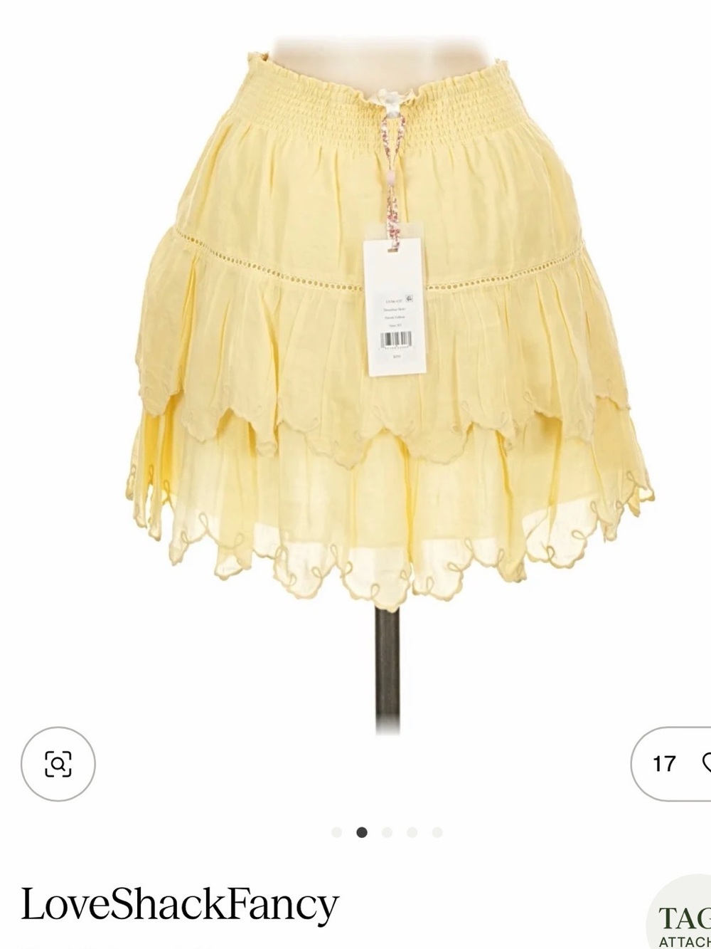LoveShackFancy Mini Skirt